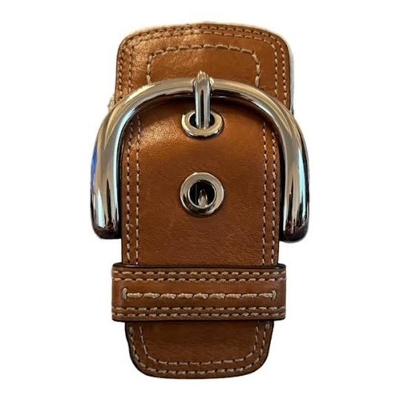 Coach Hampton Soho Satchel Ivory Saddle Leather Buckle Handbag - Picture 15 of 15